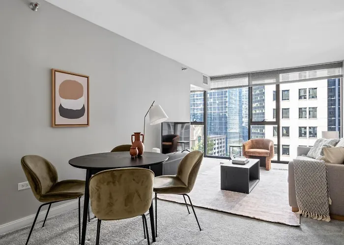 Loop 1br W Gym Pool Lounge 1 Block From L Chi-695 Apartamento *